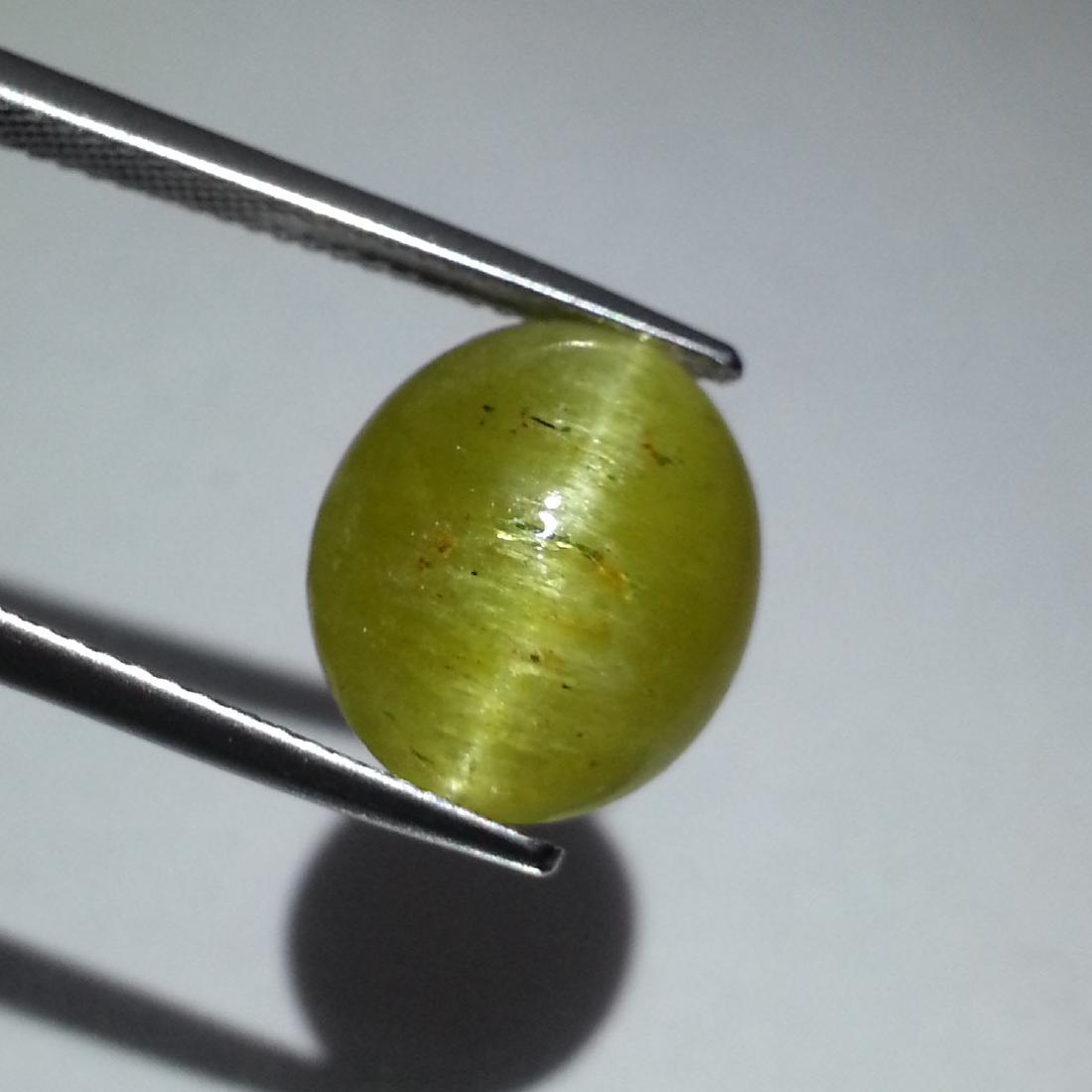 Natural Apatite cat's Eye Oval Cut 10.58 ct: No Reserve! Title: Natural Apatite cat's Eye Oval Cut 10.58 ct Color/Clarity: Semi -Transparent Loosegemstone Carat Weights: 10.58 Size/Dimensions: 13.45 x 12.00 x 8.06 Additional Information: Oval - 