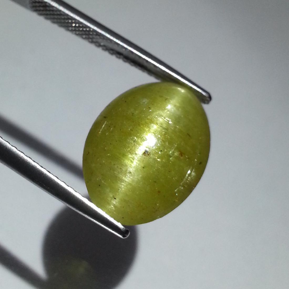 Natural Apatite cat's Eye Oval Cut 10.52 ct: No Reserve! Title: Natural Apatite cat's Eye Oval Cut 10.52 ct Color/Clarity: Semi -Transparent Loosegemstone Carat Weights: 10.52 Size/Dimensions: 15.46 x 10.80 x 6.90 Additional Information: Oval - 