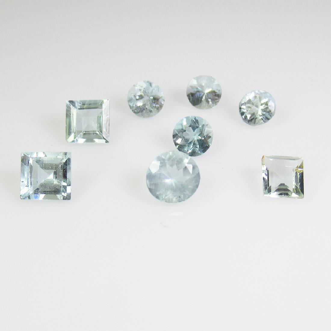 3.39 Ct Genuine 9 Blue Aquamarine Mixed Lot (1 of 2)