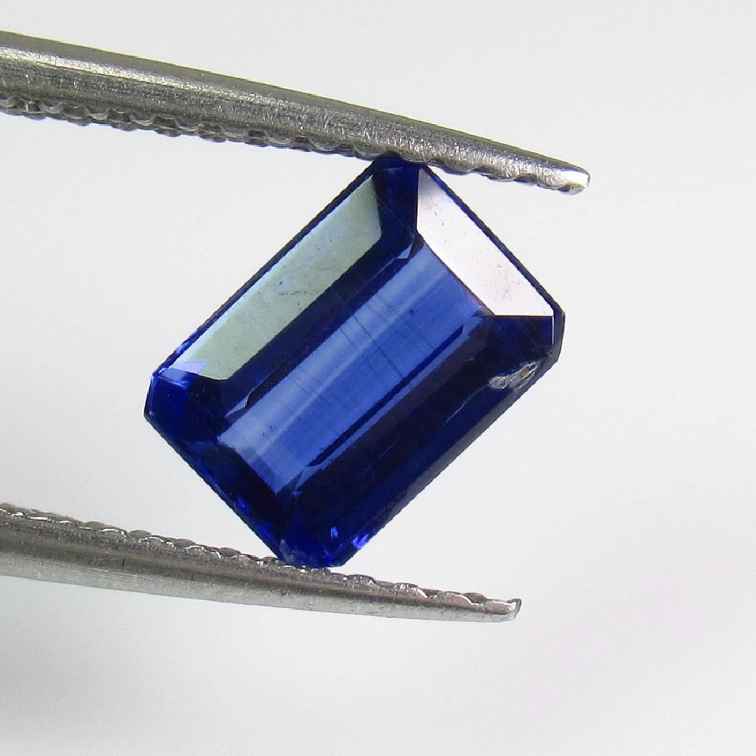 1.39 Ctw Natural Deep Blue Kyanite 7X5 mm Emerald Cut (1 of 2)