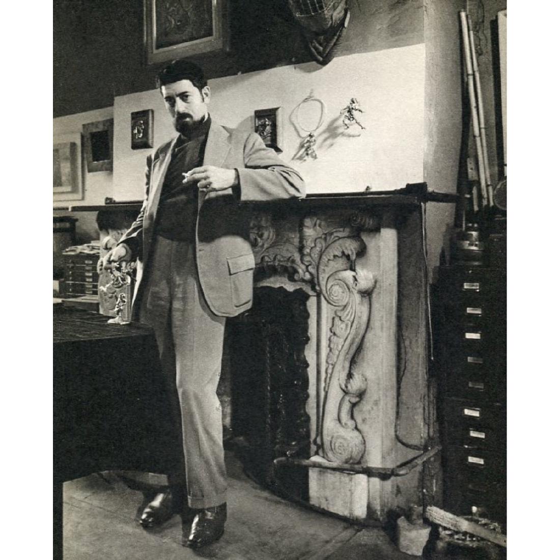 BERENICE ABBOTT - Sam Kramer: Artist: BERENICE ABBOTT Print Title: Sam Kramer, Jewelry Designer Medium: Sheet-Fed Gravure Printed in 1940's Printed in the USA Image size approx. 6 X 7.75 inches Berenice Alice Abbott (1989-1991) wa