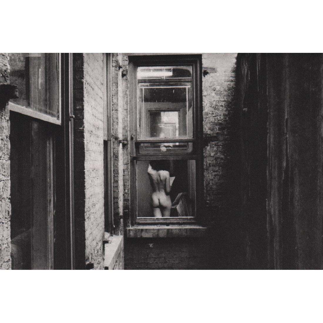 DUANE MICHALS - Voyeur: Artist: DUANE MICHALS Print Title: Voyeur Medium: Sheet-fed Gravure Printing date: 1990's Printed in Japan Image Size approx: 6.75 X 4.5 inches Duane Michals (b. 1932) is an American photographer. Mic