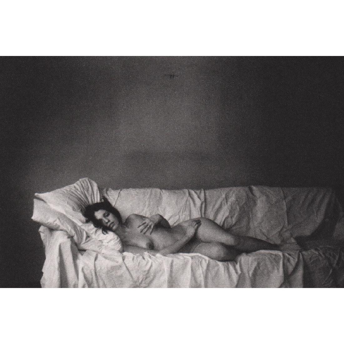 DUANE MICHALS - Young Girls Dream: Artist: DUANE MICHALS Print Title: Young Girls Dream Medium: Sheet-fed Gravure Printing date: 1990's Printed in Japan Image Size approx: 6.75 X 4.5 inches Duane Michals (b. 1932) is an American photog
