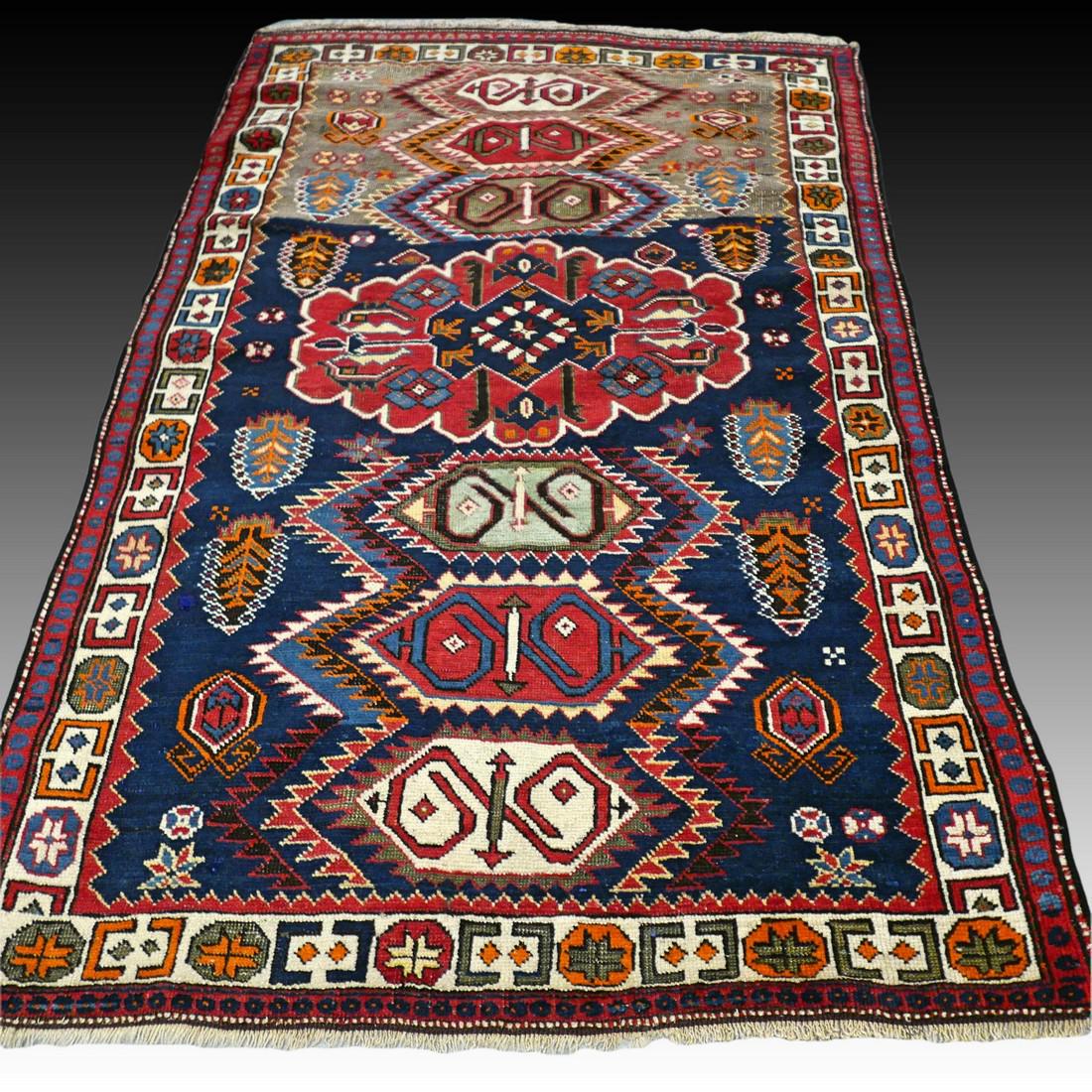 5.3 x 3.4 Very special Shirvan design Cuacasian Kazak (1 of 11)