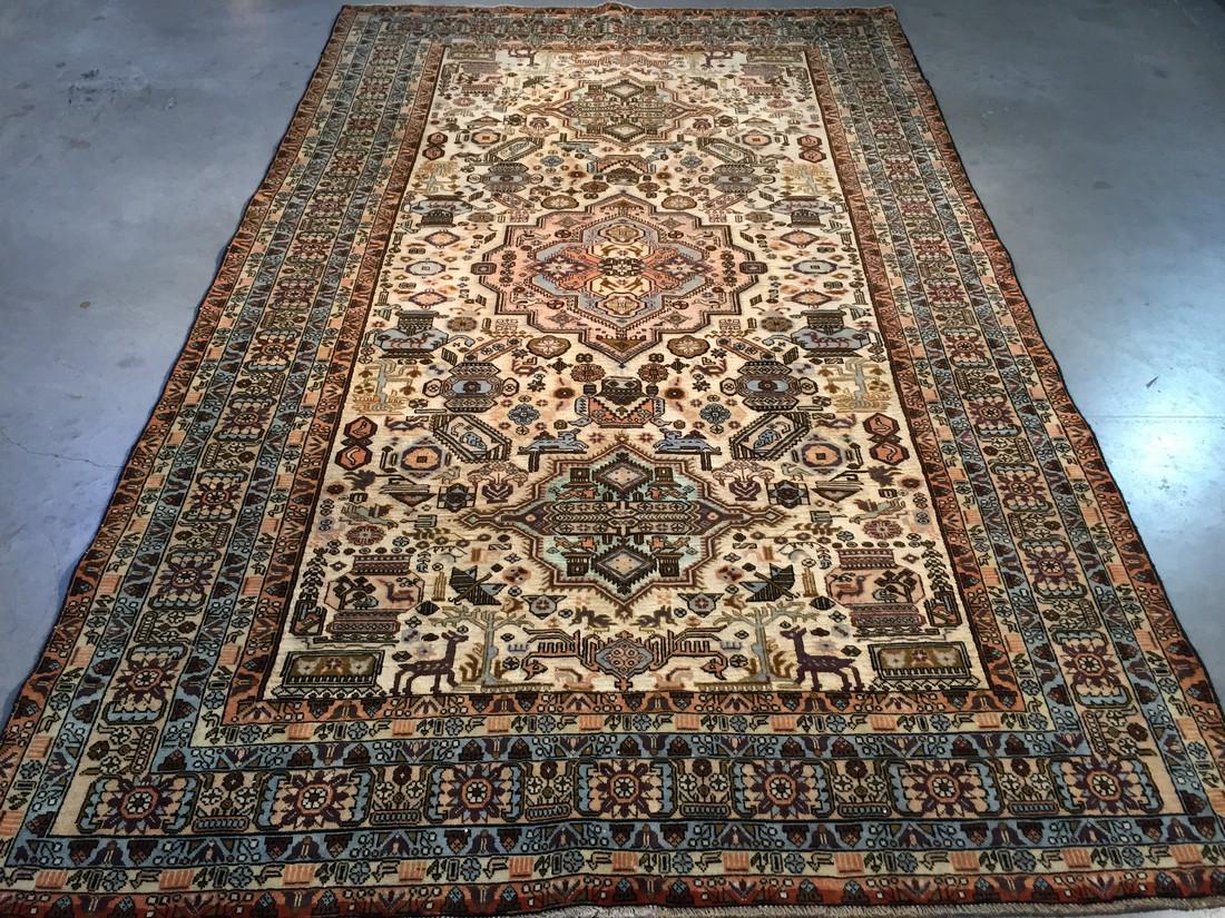 AUTHENTIC VINTAGE PERSIAN ARDEBIL RUG 5.5X8.5 (1 of 10)