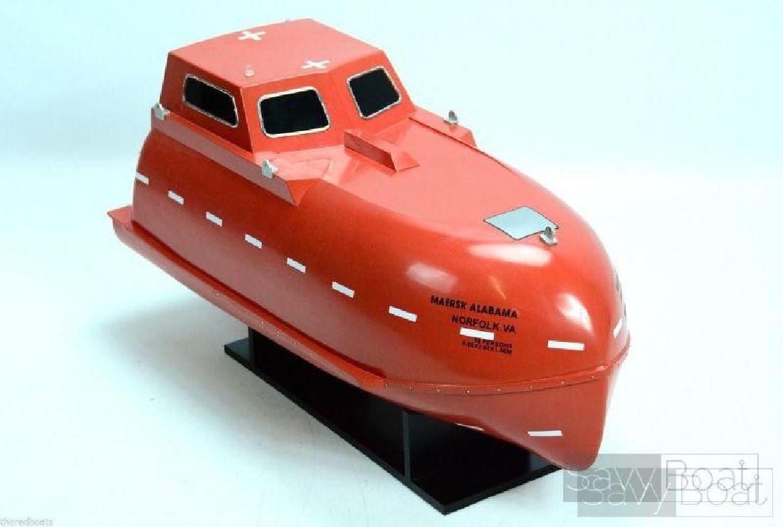 Maersk Alabama Lifeboat: Dimension approx.:; The model is already built, NOT a model ship kit; Hand crafted by artisans from scratch using high quality woods & metal fittings Reserve: $175.00 Shipping: Domestic: Flat-rate of 
