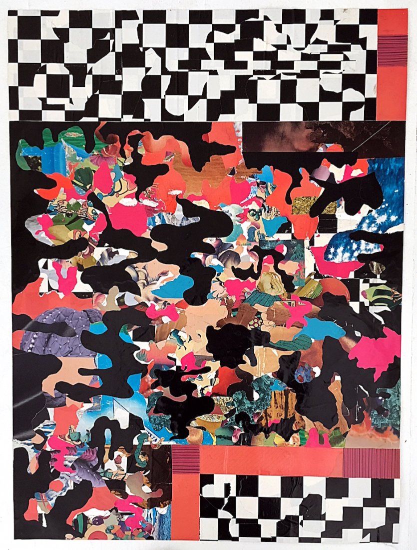 Untitled 2008 - Bjorn Copeland: Title: Untitled 2008 Artist: Bjorn Copeland Medium: Color collage on archival board Dimensions: 35" x 25 3/4" Additional Information: Signed and dated verso Reserve: $500.00 Shipping: Domestic: