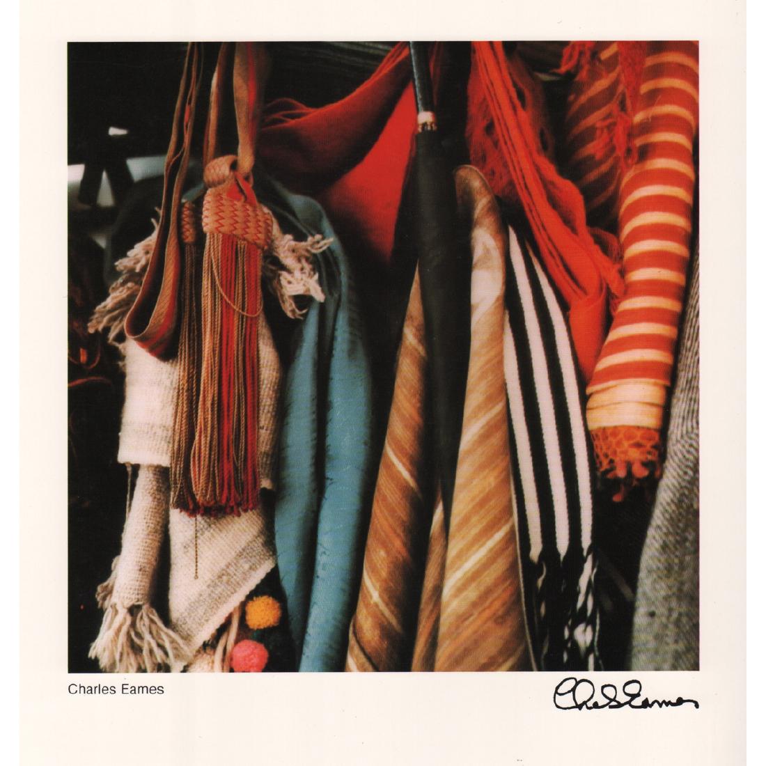 CHARLES EAMES - Textiles: Artist: CHARLES EAMES Print Title: Textiles Folio Limited to 1000 copies Facsimile Signature Medium: Color Photo-lithograph Printing Date: 1970's Printed in The Netherlands Image Size approx: 7.25 X 7