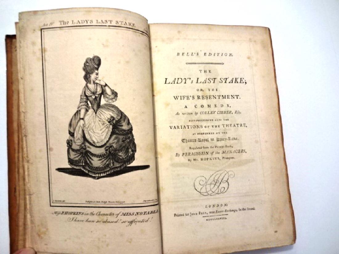 18th C Leather Bound English Plays (1 of 5)