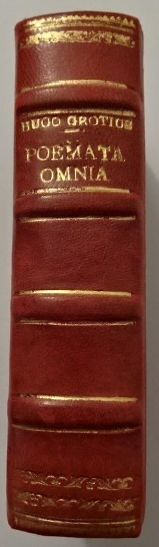 1645 Fine Binding Grotius Poemata Omnua (1 of 4)