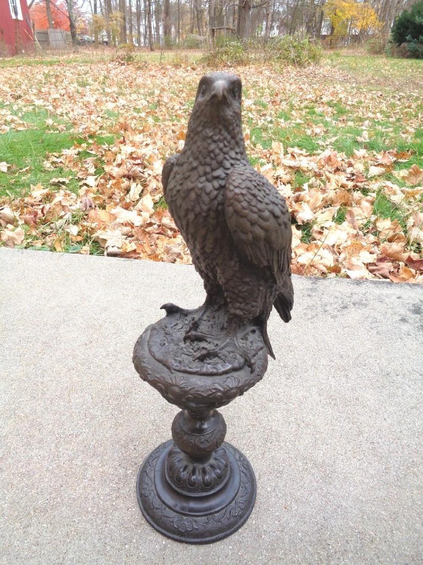 important old solid cast bronze eagle sculpture signed: Reserve Reduced! Important old solid cast bronze eagle sculpture . Signed by Joseph Csaky. Very well listed artist noted for adapting modern cubist style to bronze casting. This bronze must predate hi