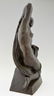 Descomps Cormier: Art Deco bronze sculpture nude - 3
