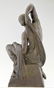 Descomps Cormier: Art Deco bronze sculpture nude - 5