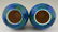 Paul Milet Sèvres: Pair Art Deco blue ceramic urns - 5