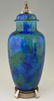 Paul Milet Sèvres: Pair Art Deco blue ceramic urns - 6