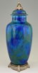 Paul Milet Sèvres: Pair Art Deco blue ceramic urns - 7