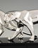 M. Font : Art Deco silvered panther sculpture - 10