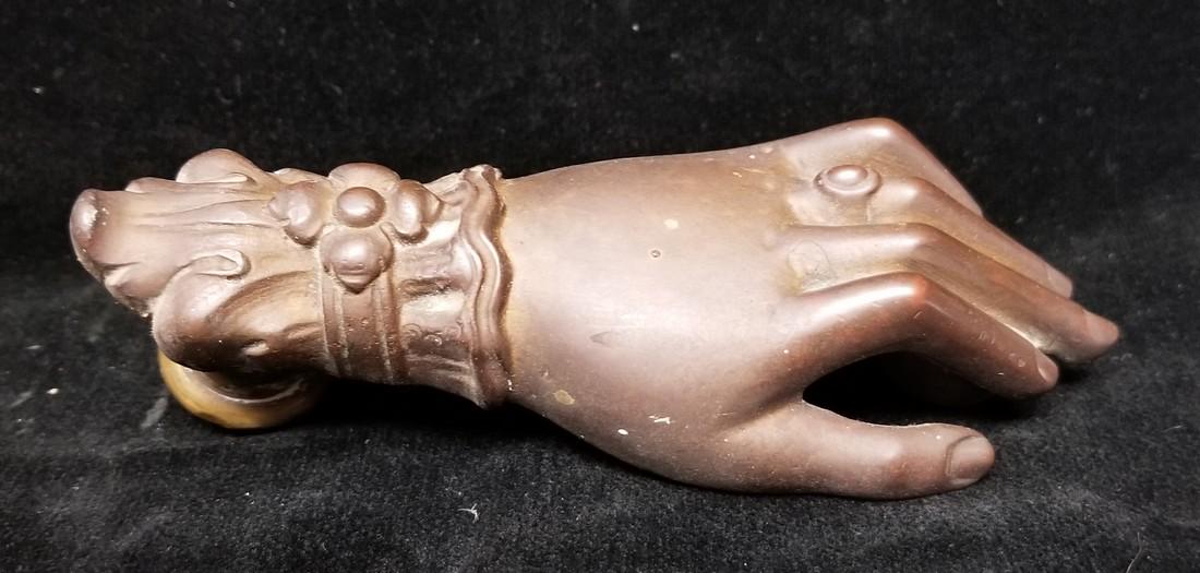 Victorian Cast Brass Door Knocker: No Reserve! Title: Victorian Cast Brass Door Knocker. Dimension: 5” long Provenance: Shipping: Domestic: Flat-rate of $10.00 to anywhere within the contiguous U.S. International: Foreign shipping ra