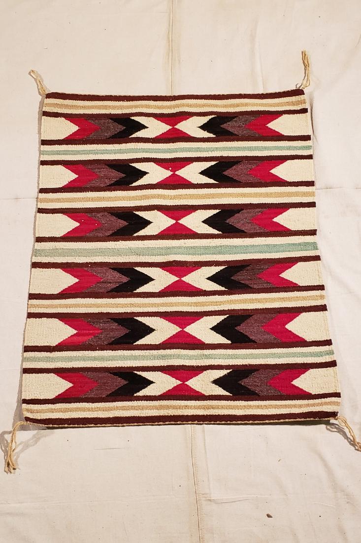 Navajo Woven Saddle Blanket Ca 1950's