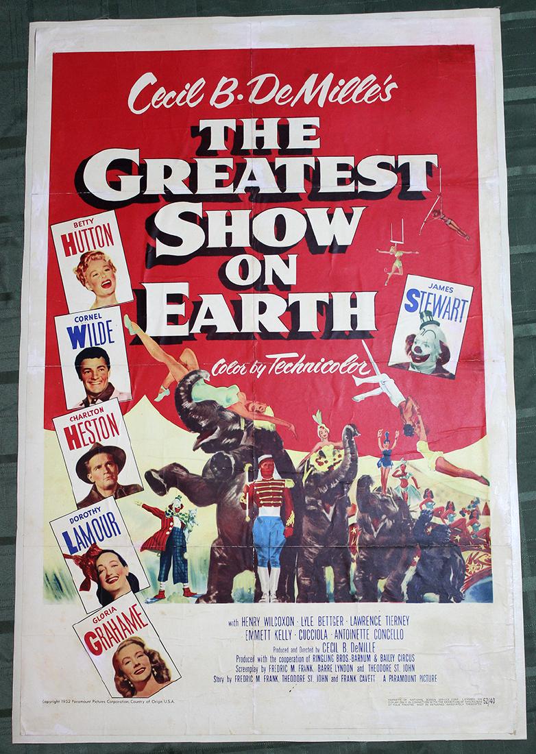 The Greatest Show on Earth (USA, 1952) US One Sheet (1 of 1)