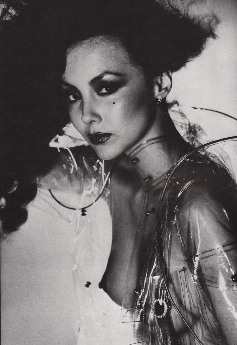 DAVID BAILEY - Marie in the Plastic Raincoat: Artist: DAVID BAILEY Print Title: Marie in the Plastic Raincoat Printing Date: 1980’s Medium: photo-engraving Printed in: the USA Image Size: 10 x 7” Reserve: $25.00 Shipping: Domestic: Flat rate