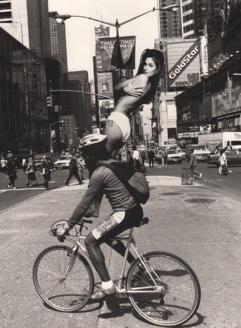 PATRICK DEMARCHELIER - Cindy Crawford, New York, 1993: Artist: PATRICK DEMARCHELIER Print Title: Cindy Crawford, New York, 1993 Medium: Photo-lithograph Printed 1990’s in the US Image size (inches) approx. 11.5 x 9” Reserve: $25.00 Shipping: Domestic: