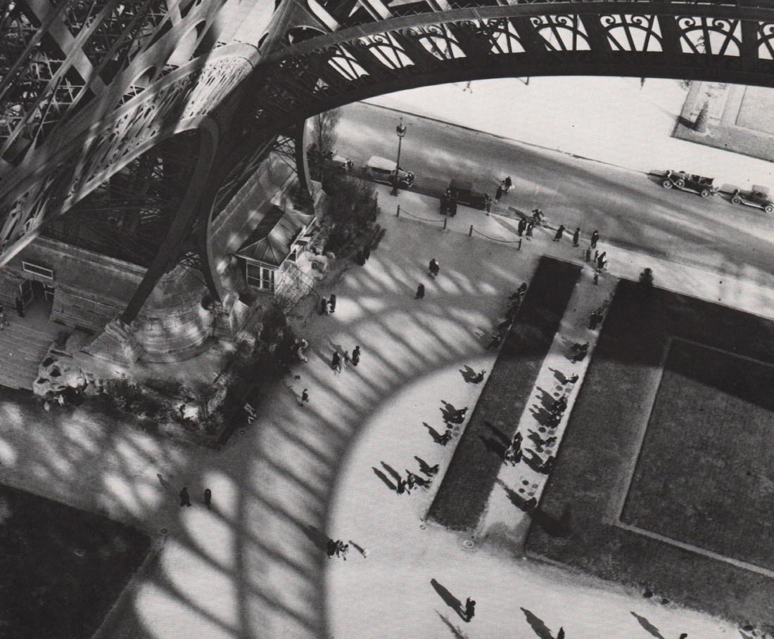 KERTESZ - Shadows of the Eiffel Tower, 1929: Artist: KERTESZ Print Title: Shadows of the Eiffel Tower, 1929 Medium: Photoengraving Printed 1970’s in the USA Image size (inches) approx. 6.5 x 8” Andre Kertesz (1894-1985) born Kertesz Andor,