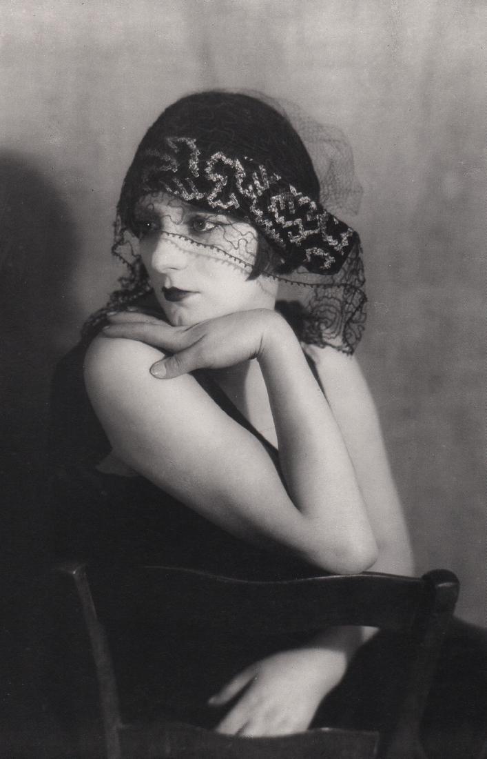MAN RAY - Kiki de Montparnasse, 1922: Artist: MAN RAY Print Title: Kiki de Montparnasse, 1922 Medium: PhotoLitho Printed Printed 1980’s in Germany Image size (inches) approx. 9 x 6” Man Ray was an American visual artist who spent most