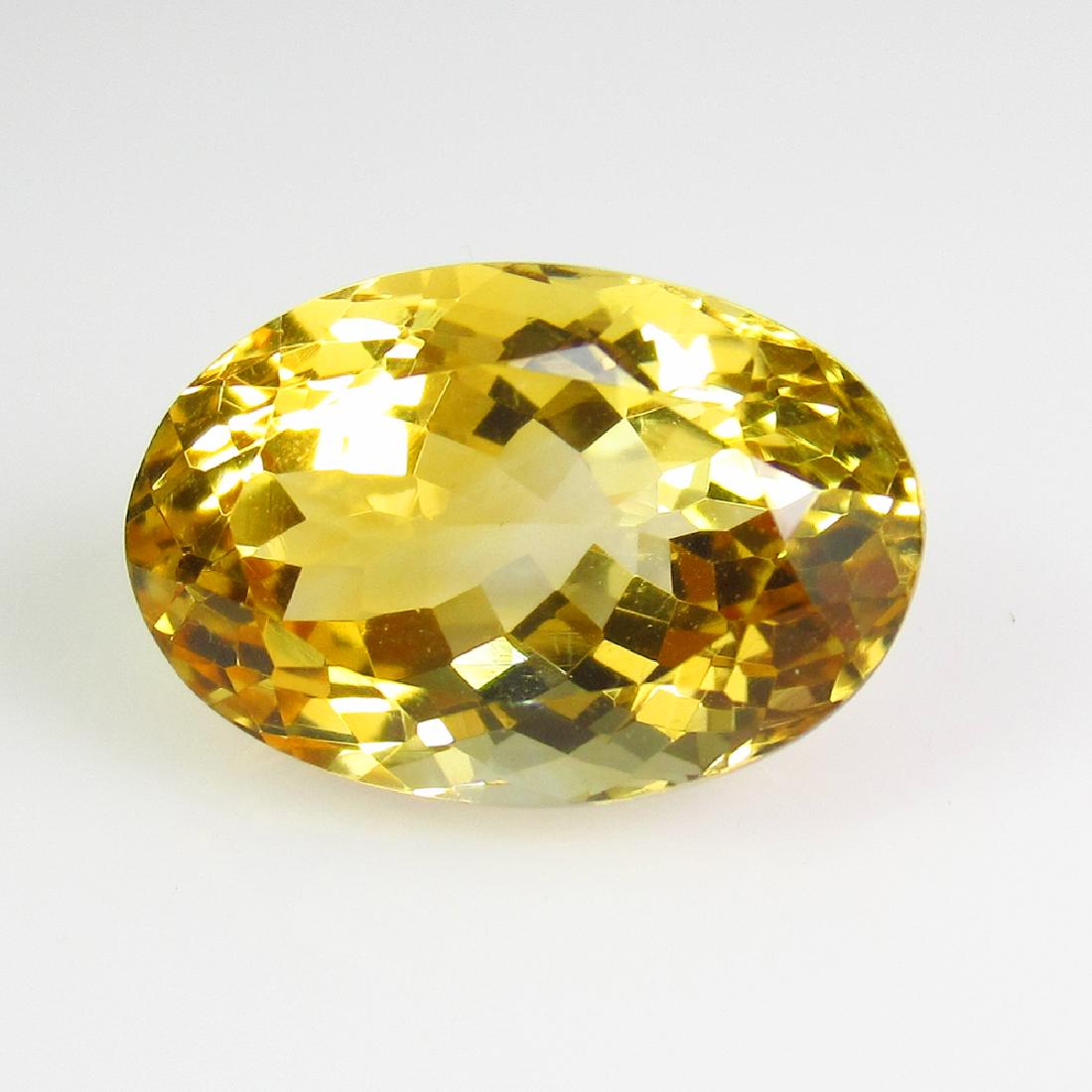 7.37 Ct Genuine Madeira Yellow Citrine Oval Cut (1 of 2)