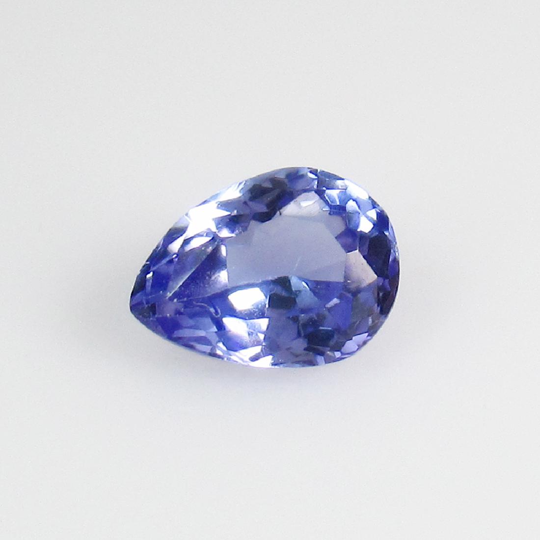 1.00 Ct Genuine Purple Blue Tanzanite Pear Cut (1 of 2)