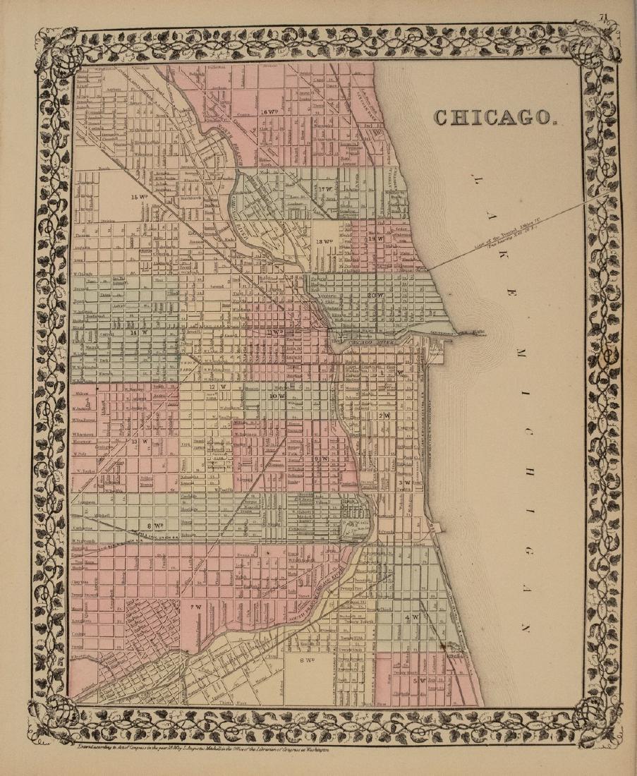 1876 Mitchell Chicago [verso] St. Louis -- Chicago (1 of 2)