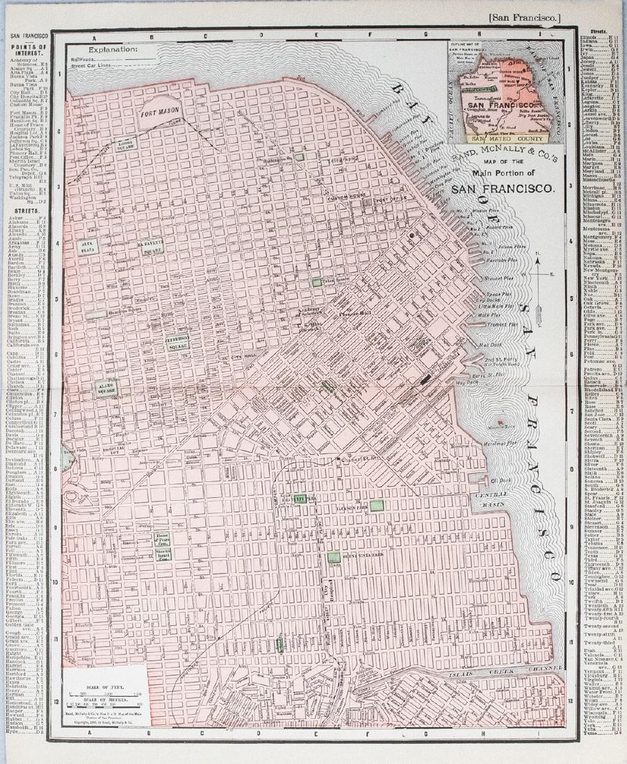 1898 Rand McNally Map of San Francisco (1 of 1)