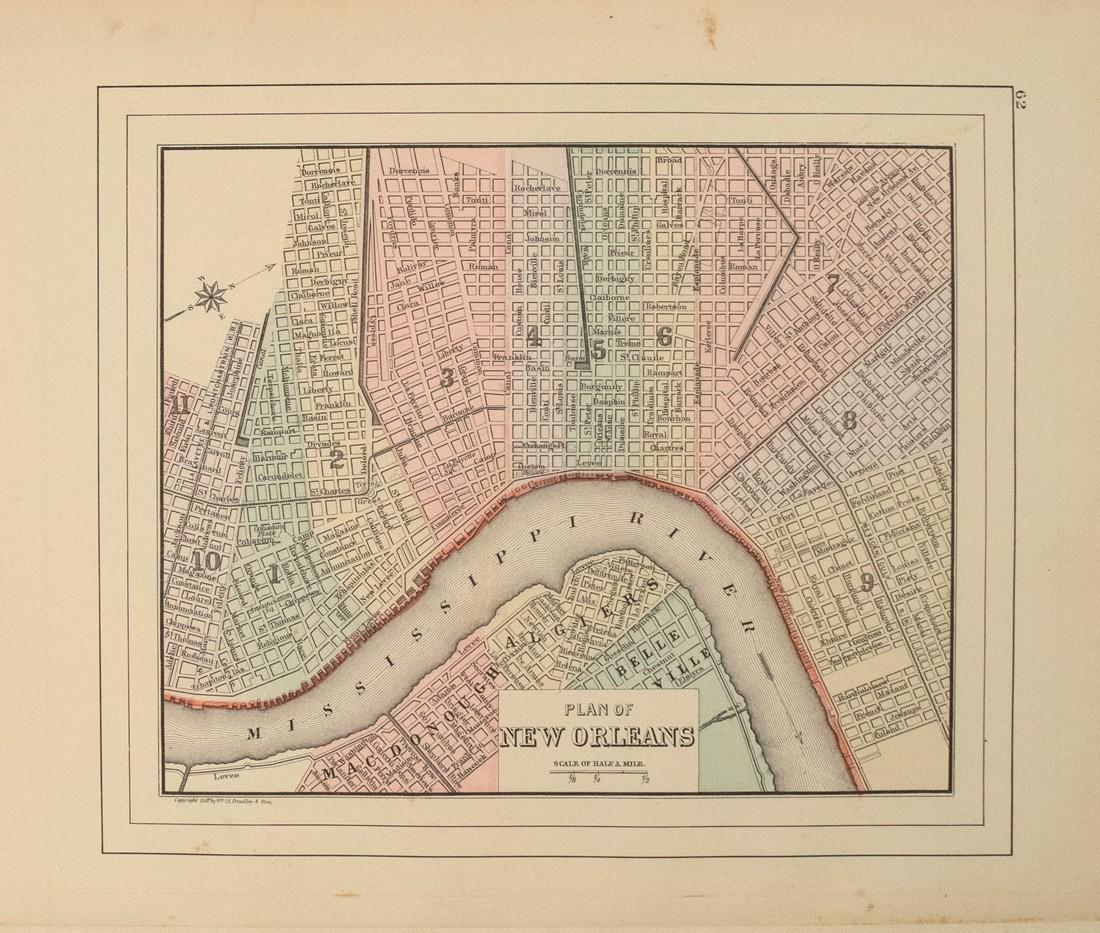 1887 Mitchell Map of New Orleans -- Plan of New Orleans (1 of 1)