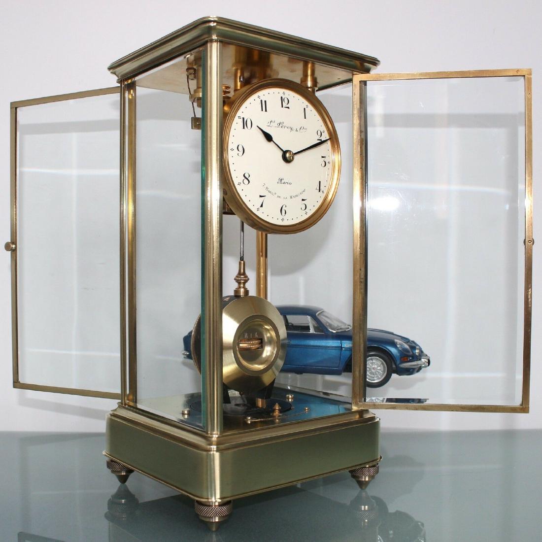 French BARDON ELECTRIC Mantel Clock TOP Condition!: Antique, FULLY RESTORED BARDON clock, with an electromagnetic movement, made in an absolute BRILLIANT condition, in BRASS, having 4 bevelled crystals, and DOUBLE DOORS The clock comes in B-E-A-U-T-I-F