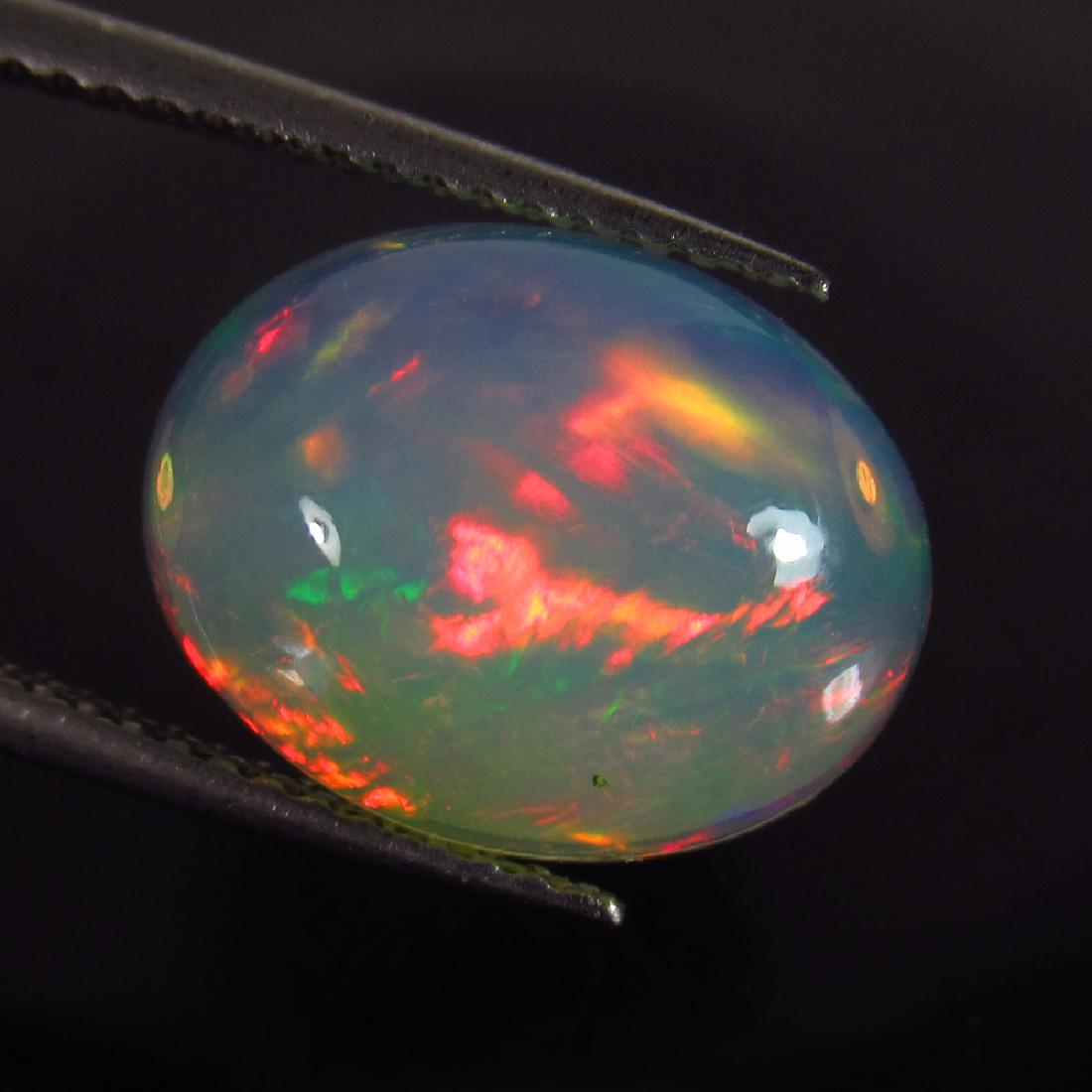 4.09 Ct Genuine Ethiopian Loose Oval Cabochon Opal (1 of 2)