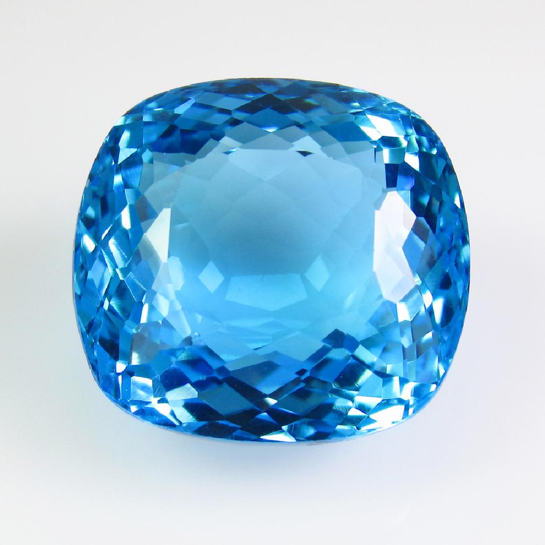 36.05 Ctw Natural Blue Topaz 18.5X17.5 mm Square (1 of 3)