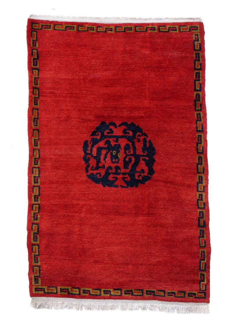 Antique Tibetan  Dragon Rug (1 of 5)