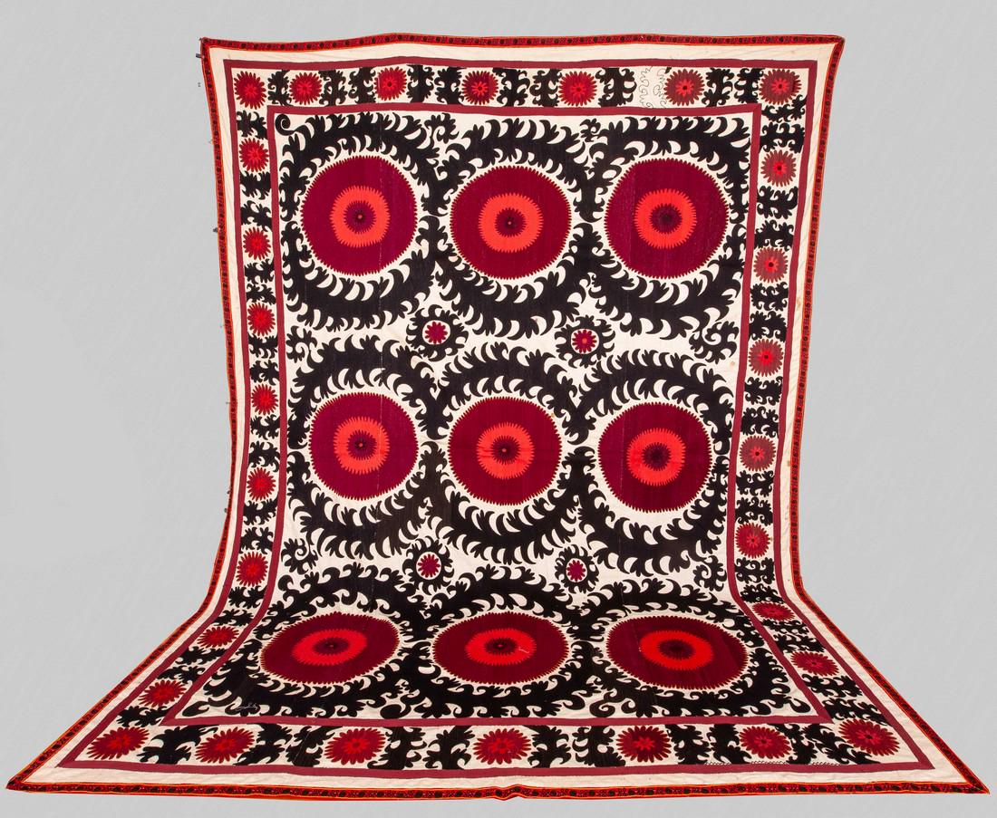 Uzbek Samarkand Suzani Early 20th C (1 of 6)