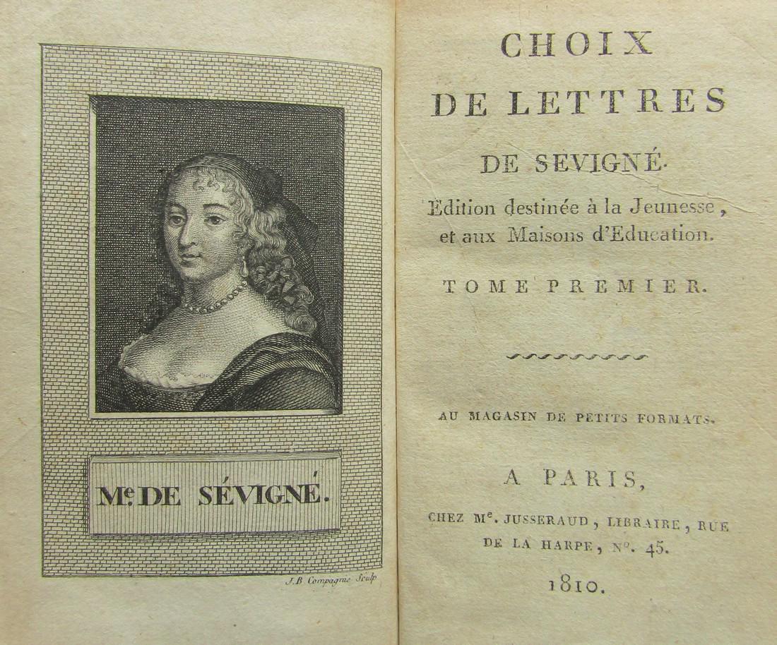 Mme de Sévigné: LETTRES DE SEVIGNE (1 of 10)