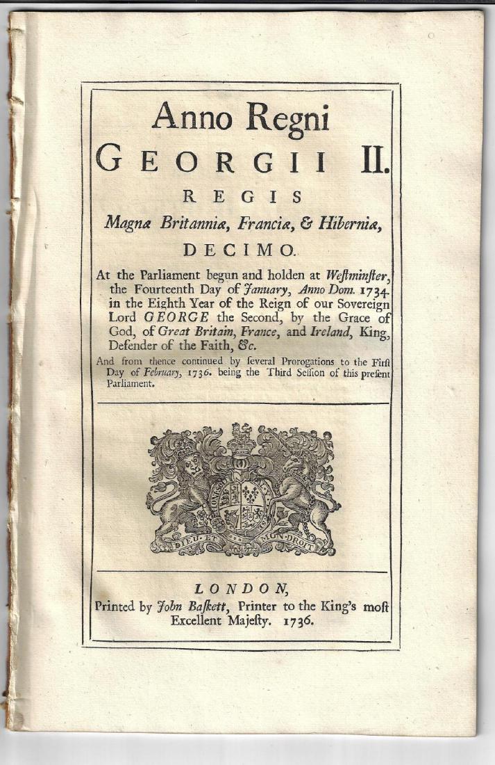 1736 English Act Mutiny and Desertion (1 of 2)