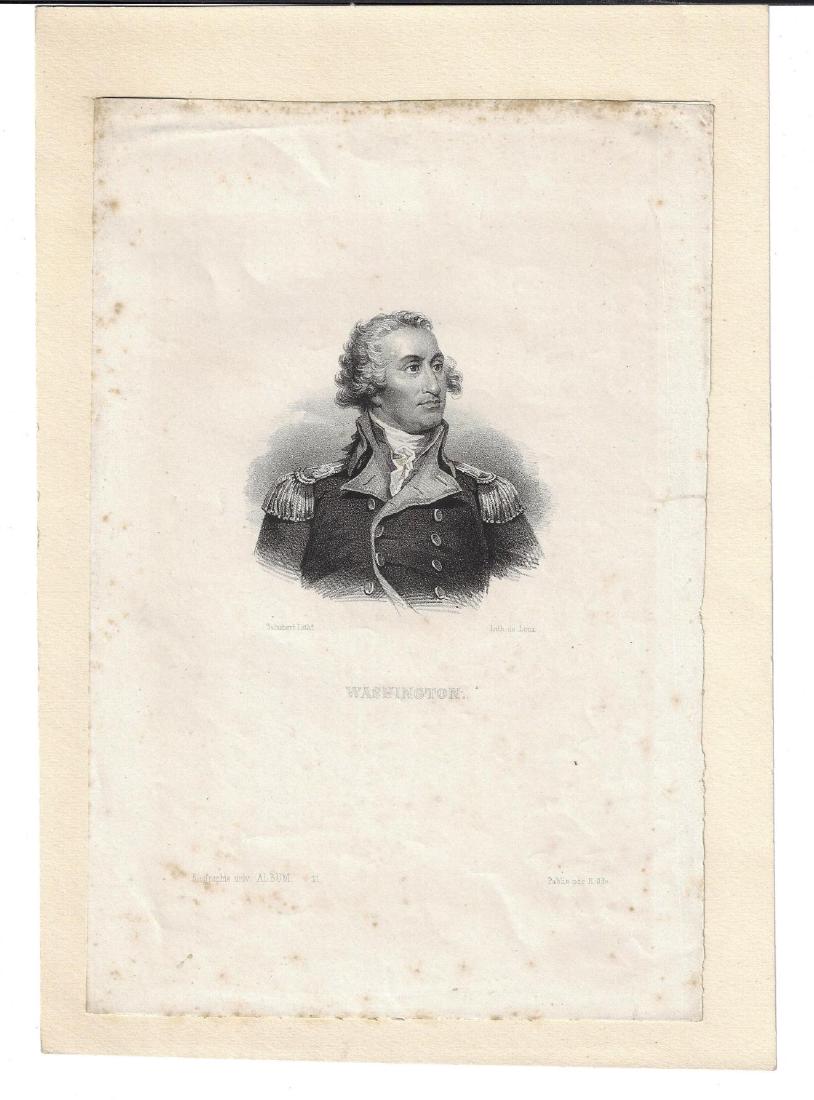 19th C Large Litho of George Washington (1 of 1)