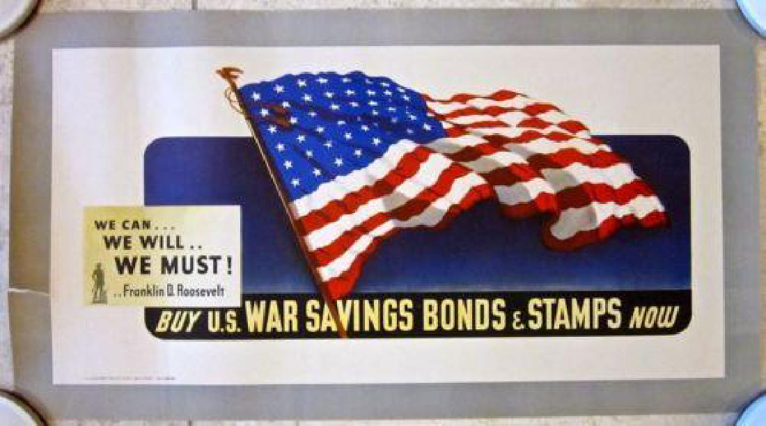 WE CAN, WE WILL, WE MUST -ORIGINAL 1942 WWII POSTER- (1 of 1)