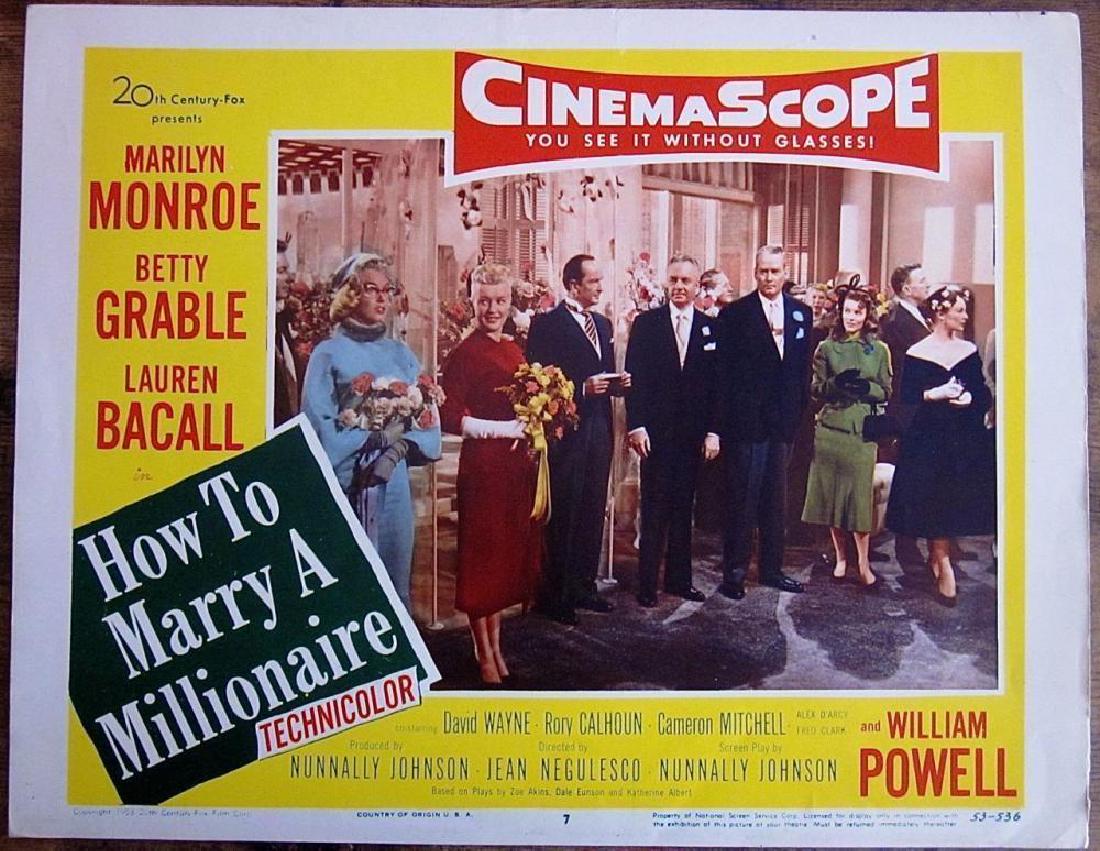 SET OF 2 MARILYN MONROE LOBBY CARDS " MARILYN & HOW TO (1 of 6)