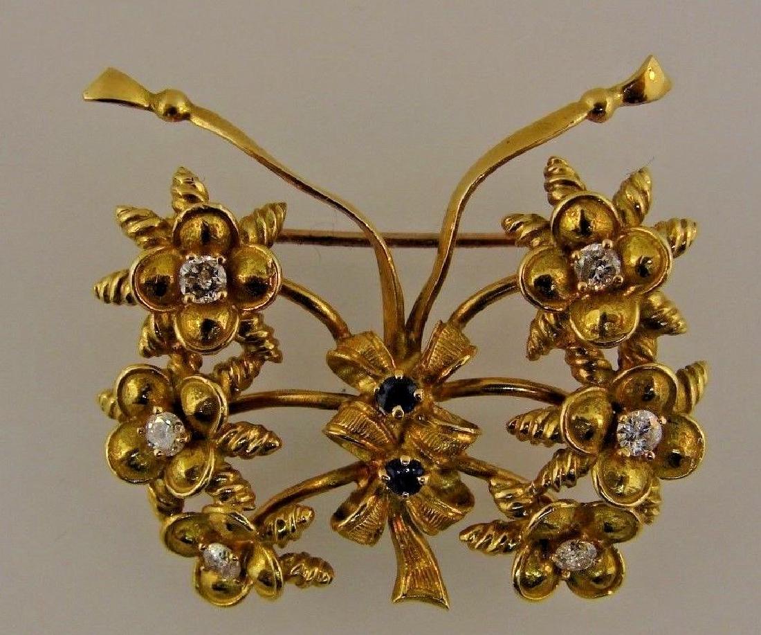 WHIMSICAL Tiffany & Co. Italy 18k Yellow Gold, Sapphire (1 of 2)