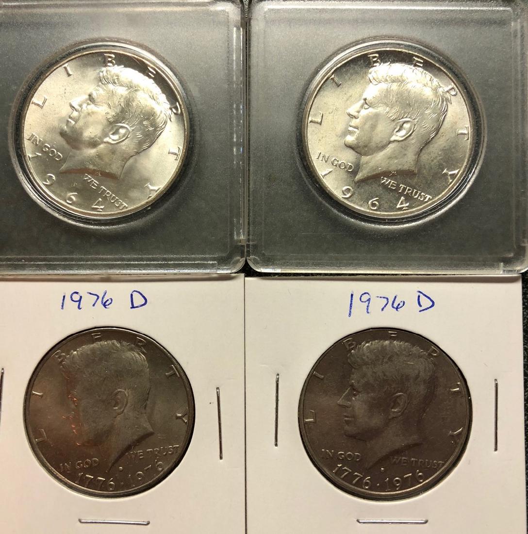15 Kennedy & BiCentennial Half Dollars. (1 of 4)