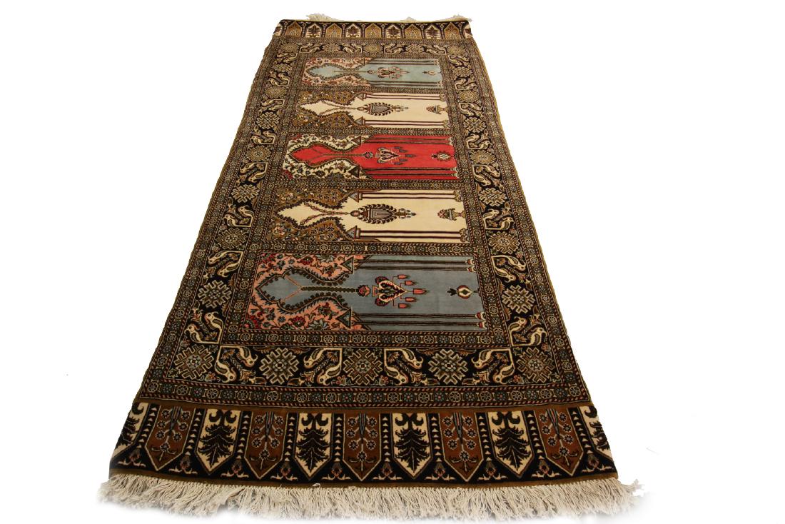 Fine Vintage Persian Ghom Qum  Kork Wool Rug Runner (1 of 7)