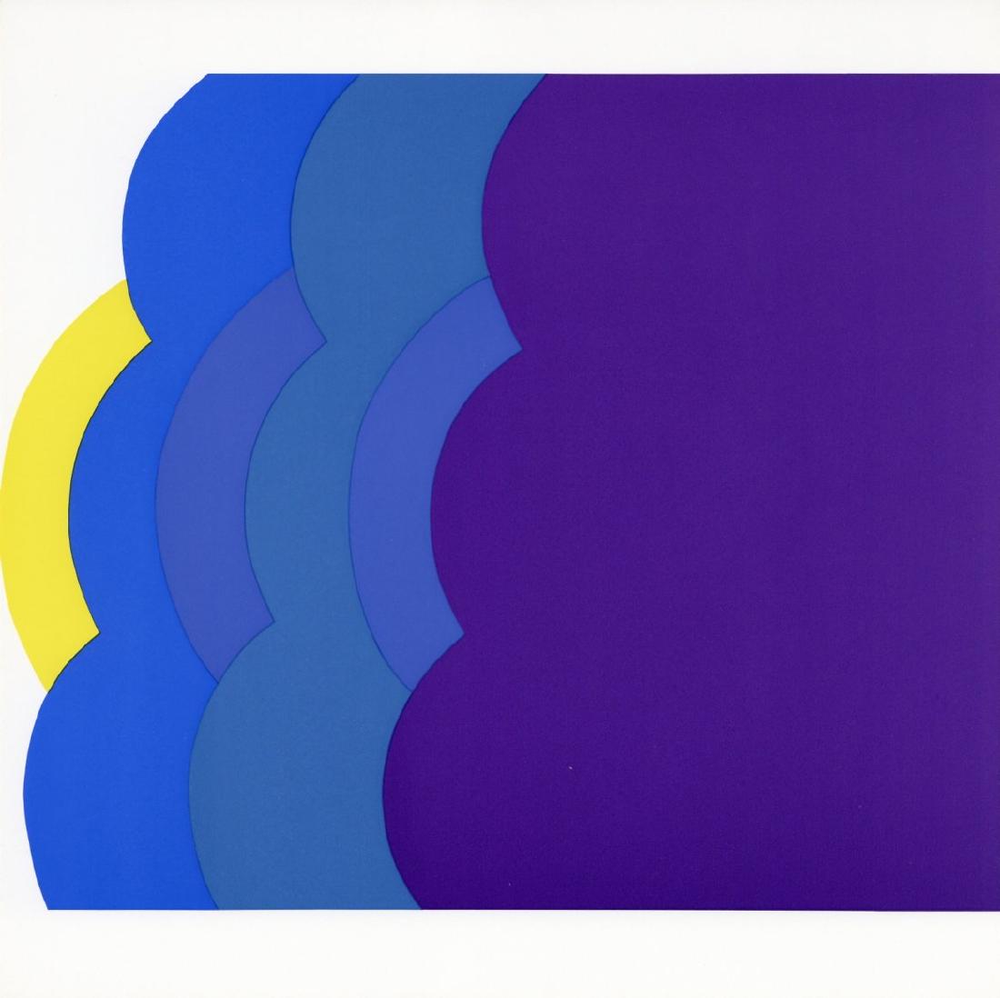 Georg Karl Pfahler silkscreen "Drei-Tex Blau" 1967 (1 of 1)
