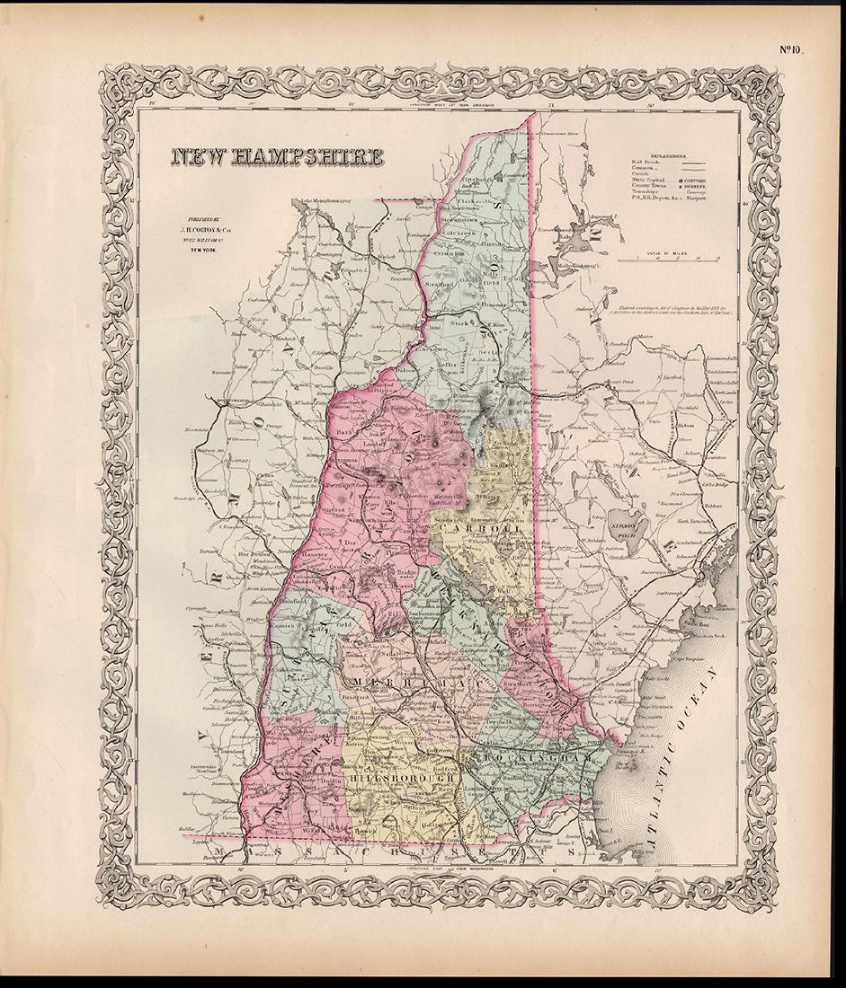 Early map of New Hampshire (1 of 4)
