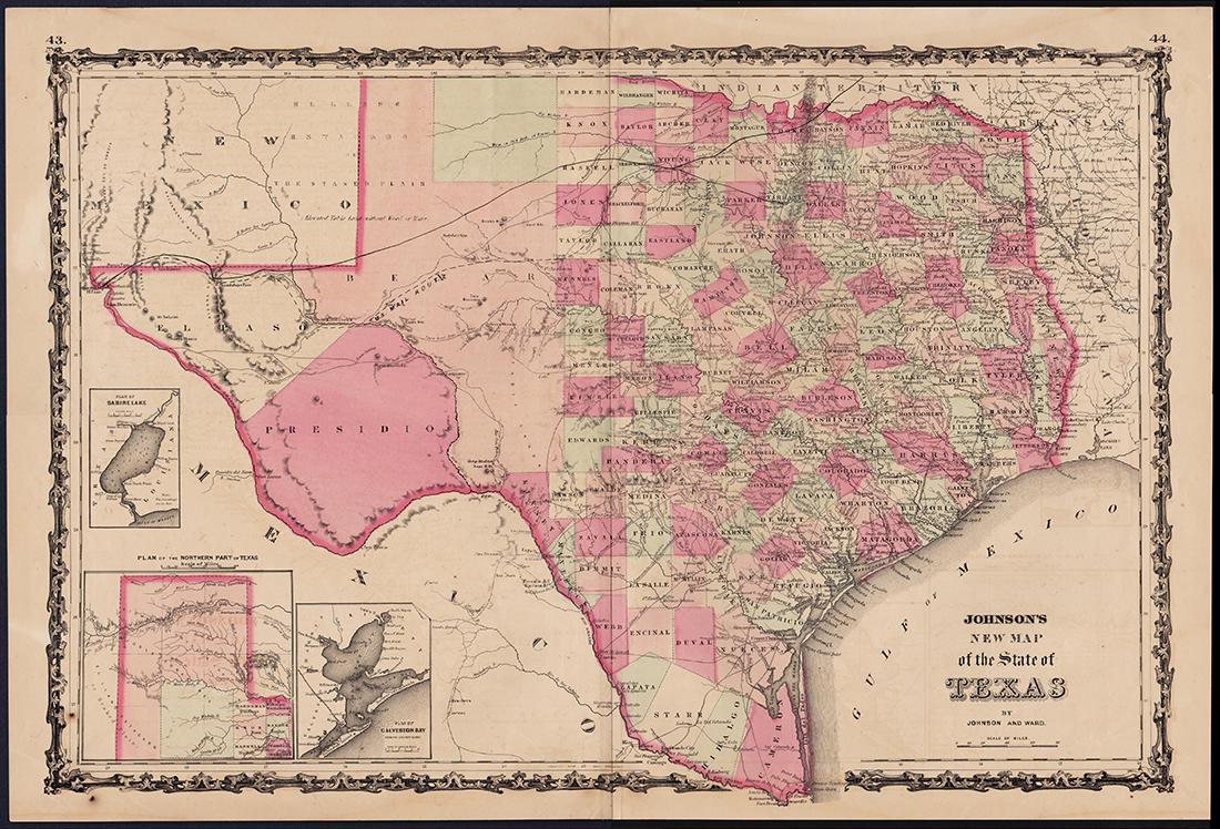 Johnson’s Texas, 1863 (Johnson & Ward) (1 of 5)