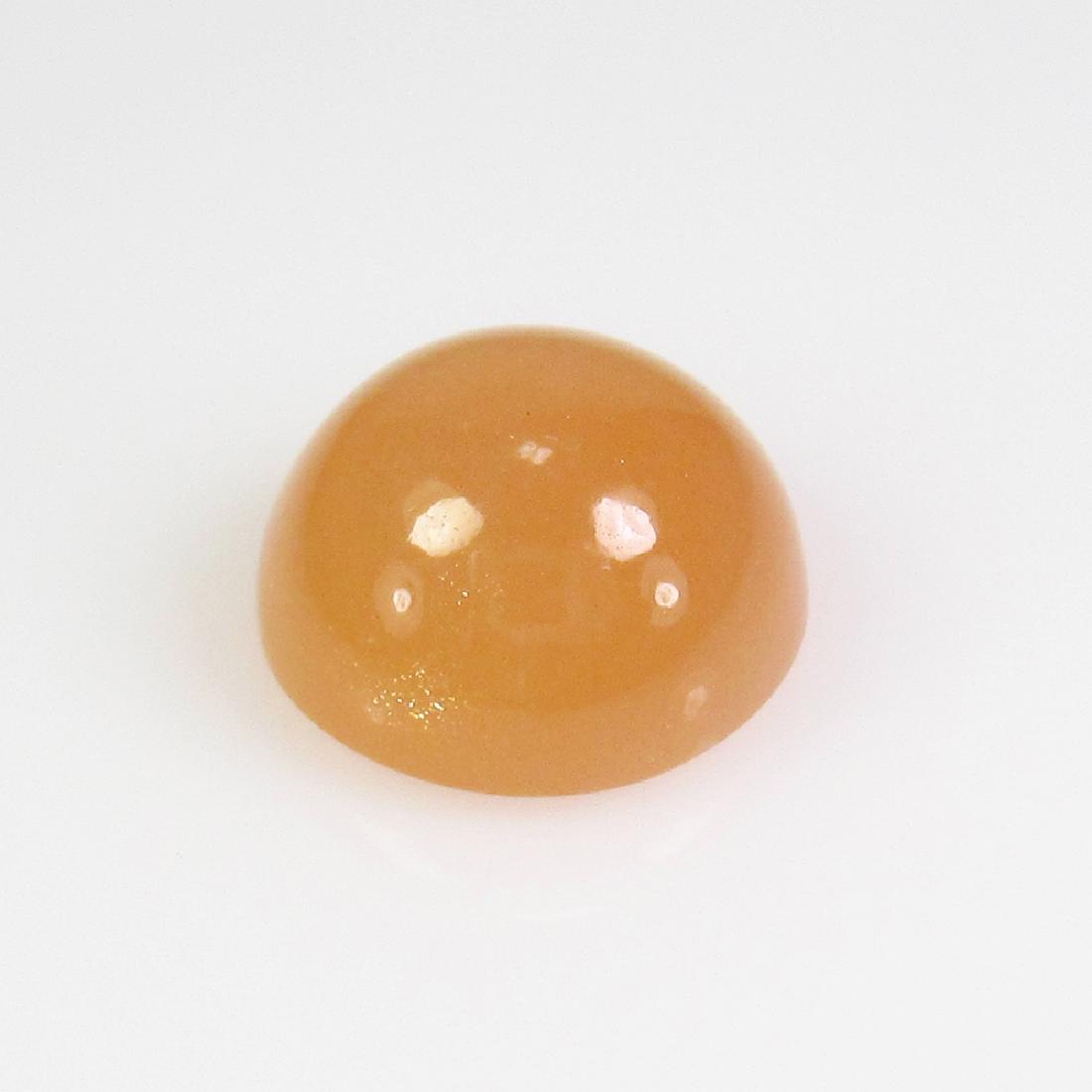2.89 Ctw Natural Brown Moonstone 9 mm Round Cab: No Reserve! Title: 2.89 Ctw Natural Brown Moonstone 9 mm Round Cab Stone Clarity: Transparent Gemstones: Moonstone Carat Weights: 2.89 Size/Dimensions: 9.00 x 9.00 x 5.20 mm Additional Information: Or